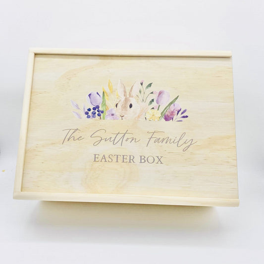 Keepsake Box - Easter Bunny Floral