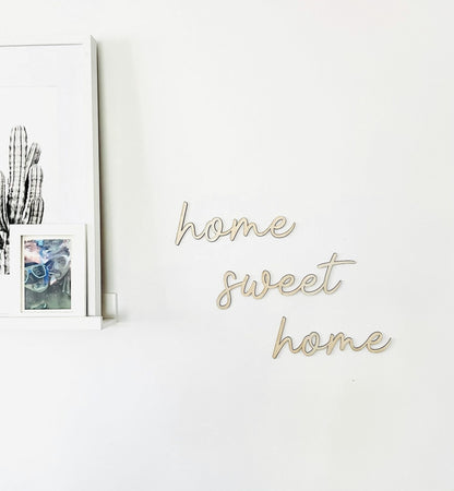 home sweet home wall plaque