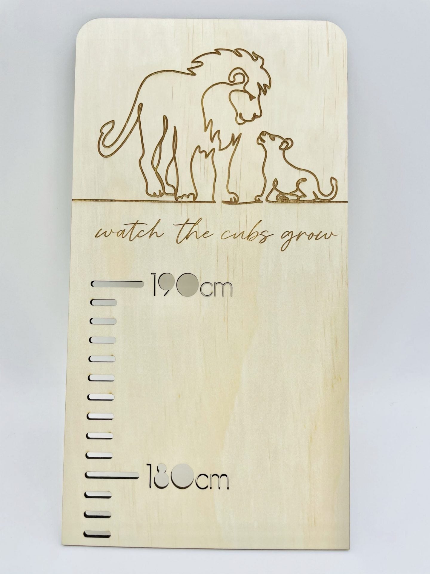 Personalised Growth Chart - Lion Cub