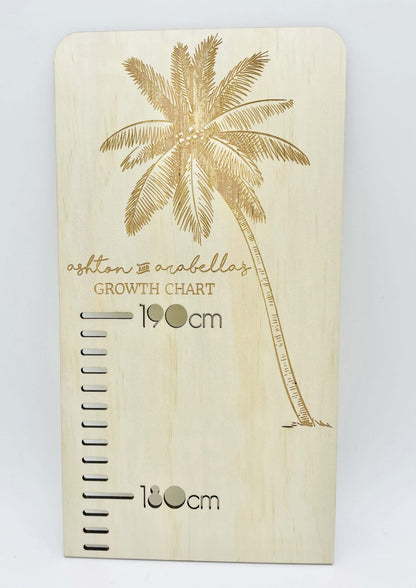 Personalised Growth Chart - Palm Tree