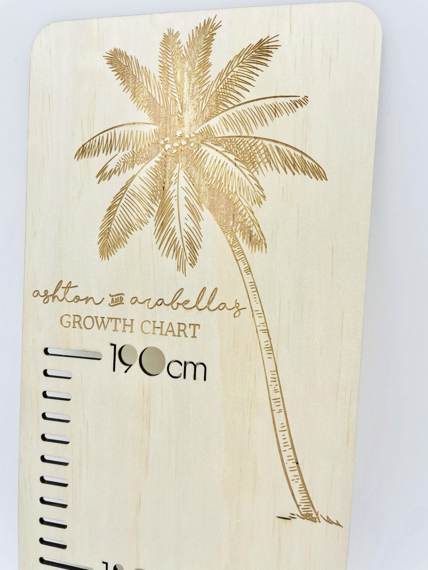 Personalised Growth Chart - Palm Tree