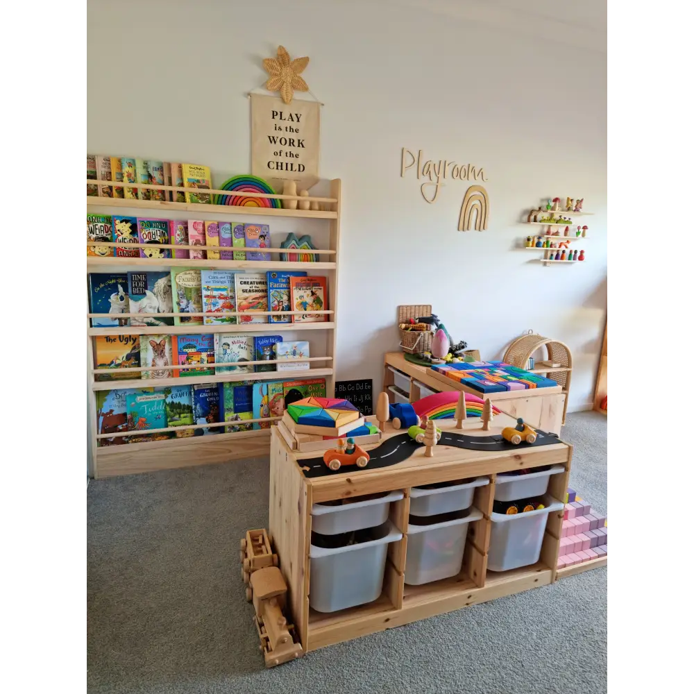 JOYKIDS Front Facing Bookshelf with 5 Tier - SolidWood - Timber Tinkers