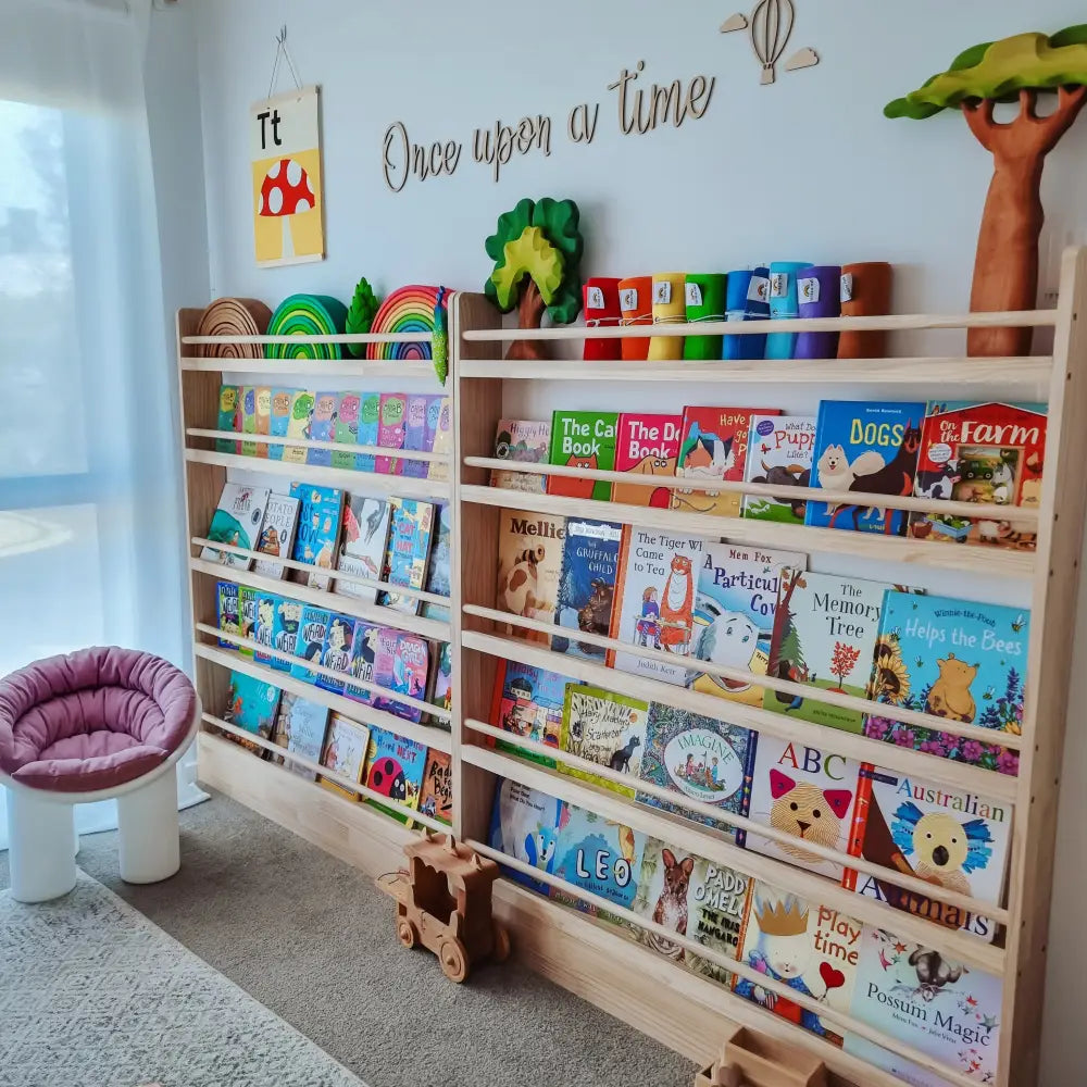 JOYKIDS Front Facing Bookshelf with 5 Tier - SolidWood - Timber Tinkers