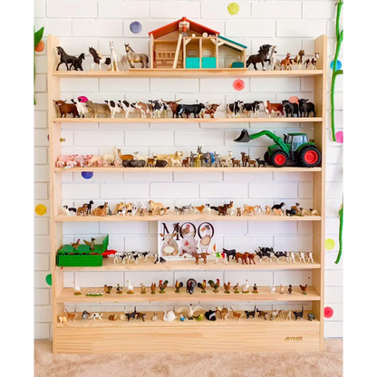 JOYKIDS Slim-Line Toy Shelf with 7-tier (Adjustable) - SolidWood - Timber Tinkers