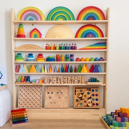 JOYKIDS Slim-Line Toy Shelf with 7-tier (Adjustable) - SolidWood - Timber Tinkers