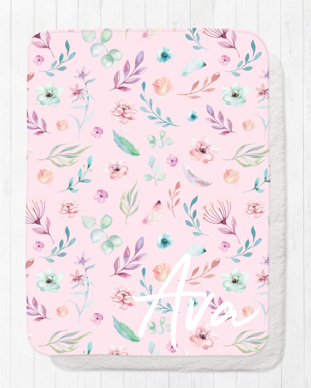 Blanket - Pink Floral