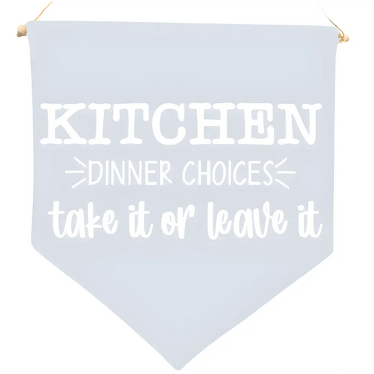 Kitchen Dinner Choice Blue Flag