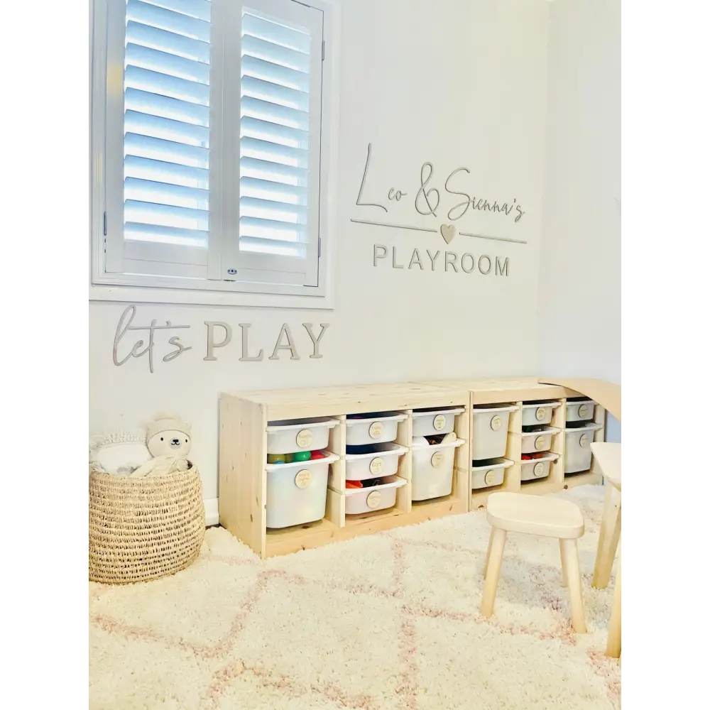 let’s PLAY wall plaque