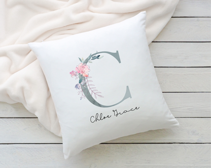 Personalised Pillowcase - Floral Letter