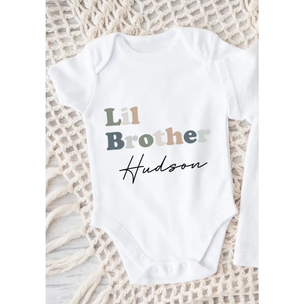 Lil Brother Onesie - Natural - Timber Tinkers