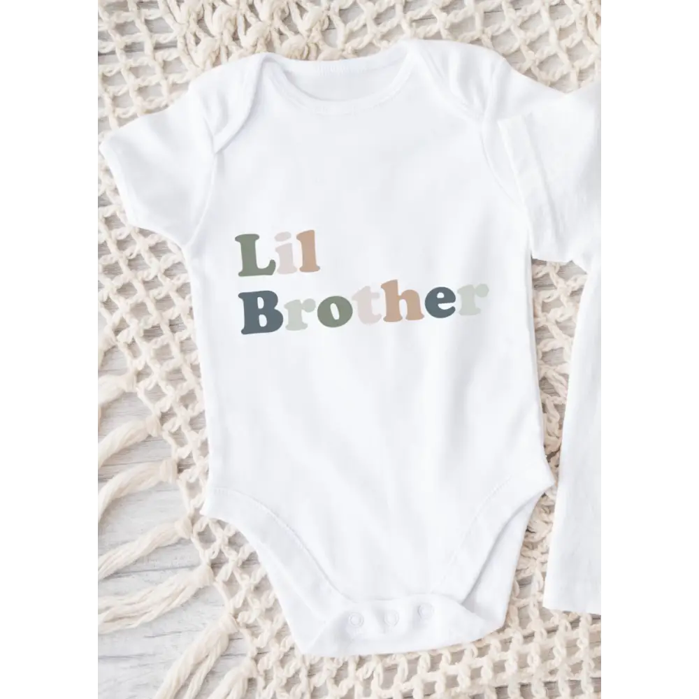 Lil Brother Onesie - Natural - Timber Tinkers