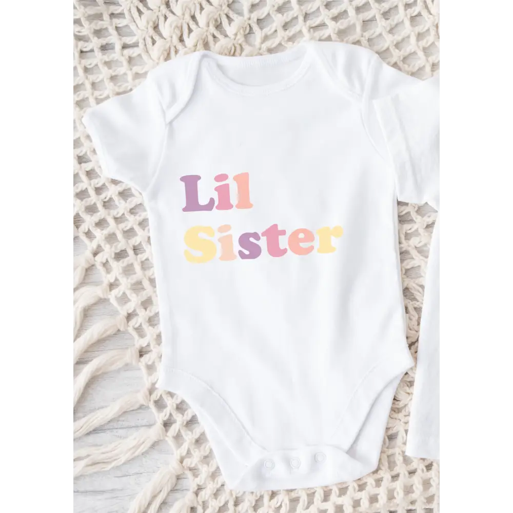 Lil Sister Onesie - Pastel - Timber Tinkers