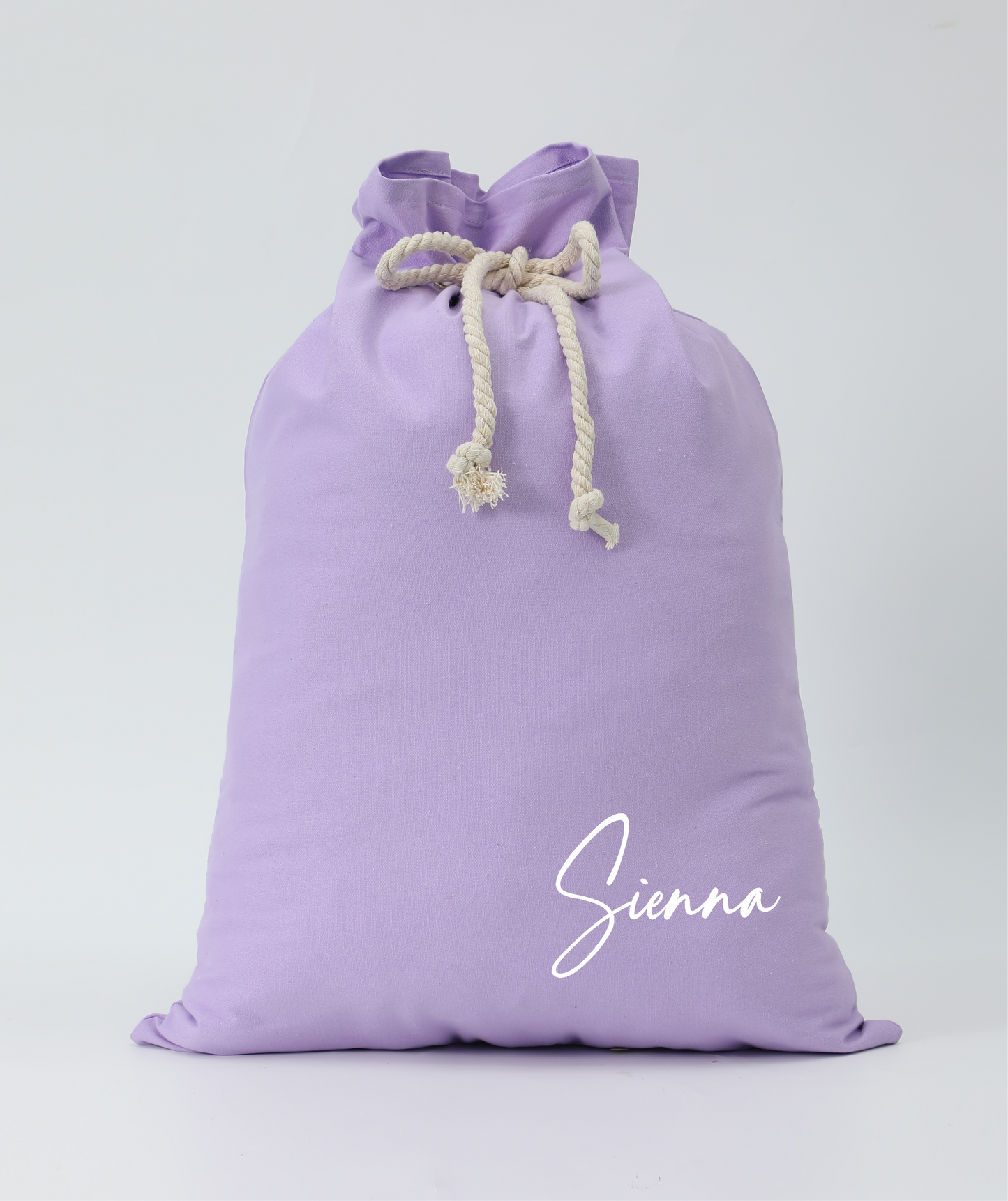 Personalised Canvas Santa Sacks - Lilac