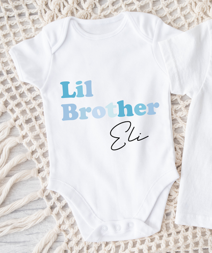 Lil Brother Onesie - Blue