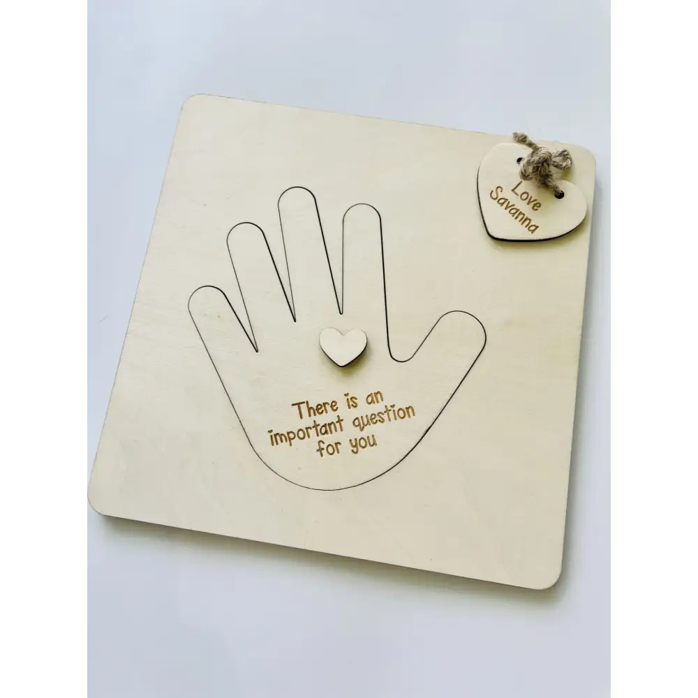 Little Hand Godparent Invitation