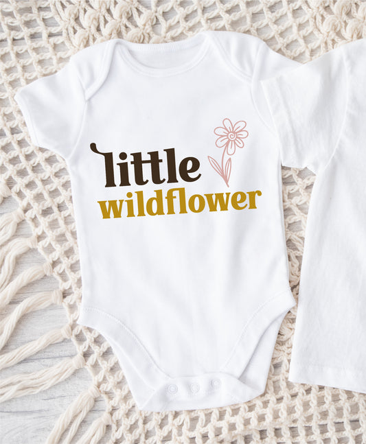 little wildflower onesie