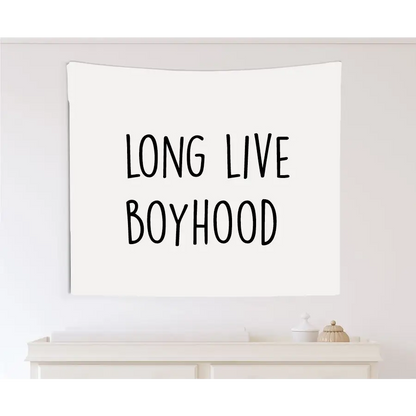 Long Live Boyhood Canvas Wall Hang