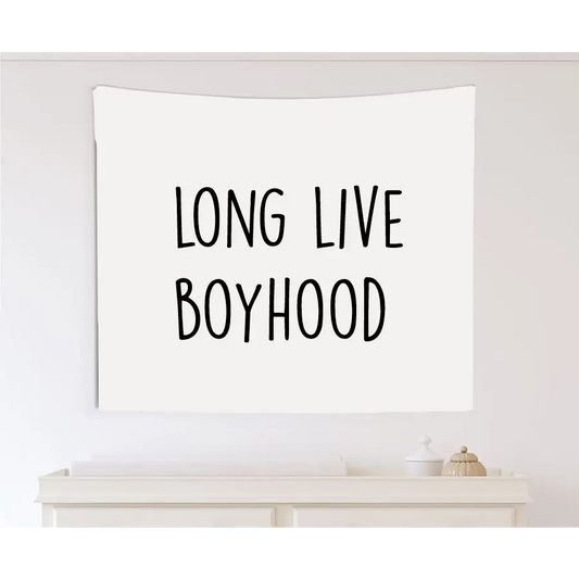 Long Live Boyhood Canvas Wall Hang