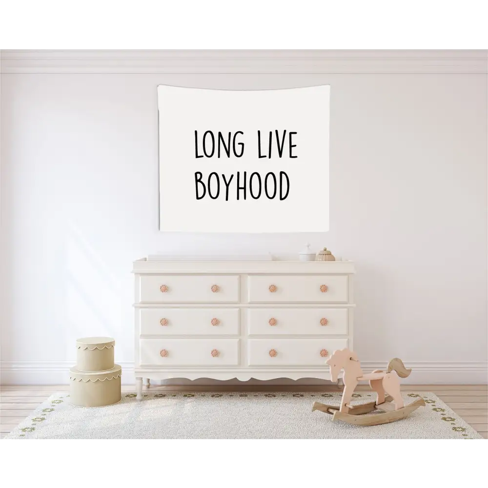 Long Live Boyhood Canvas Wall Hang