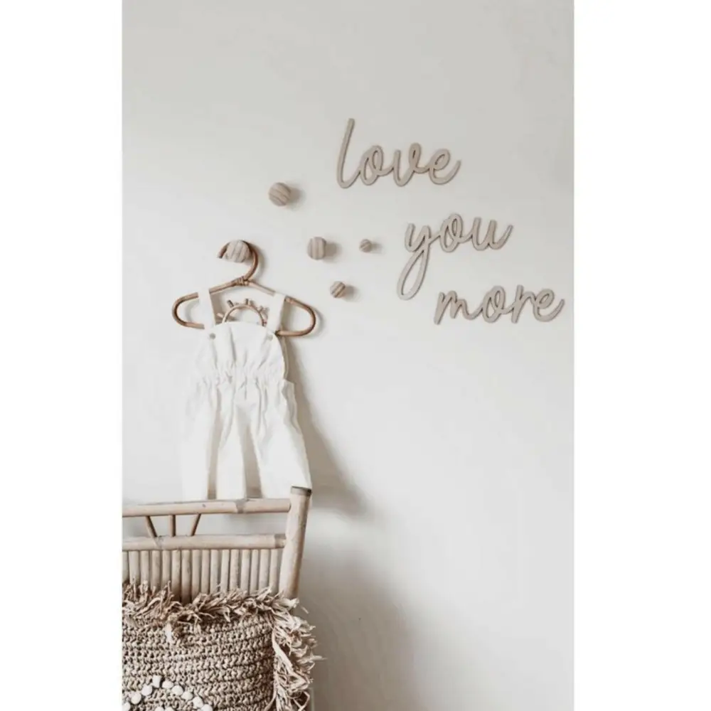 love you more wall plaque