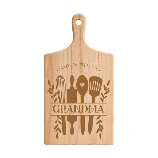 Personalised Made with Love Serving Board