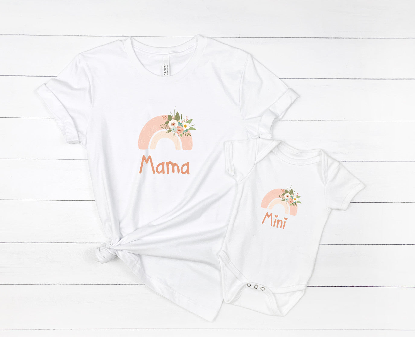 Mama & Mini Rainbow Floral Set