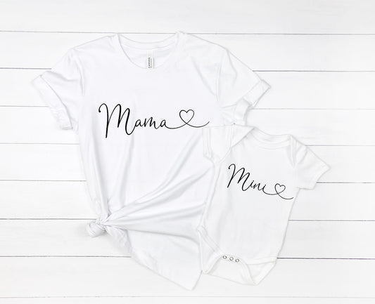 Mama + Mini Heart Set