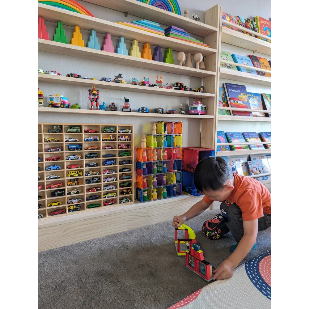 Matchbox & Hotwheel Display & Storage Unit- SolidPine - Timber Tinkers