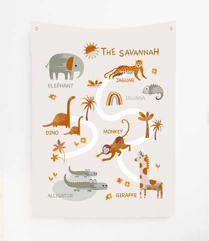 Safari Canvas Wall Hang