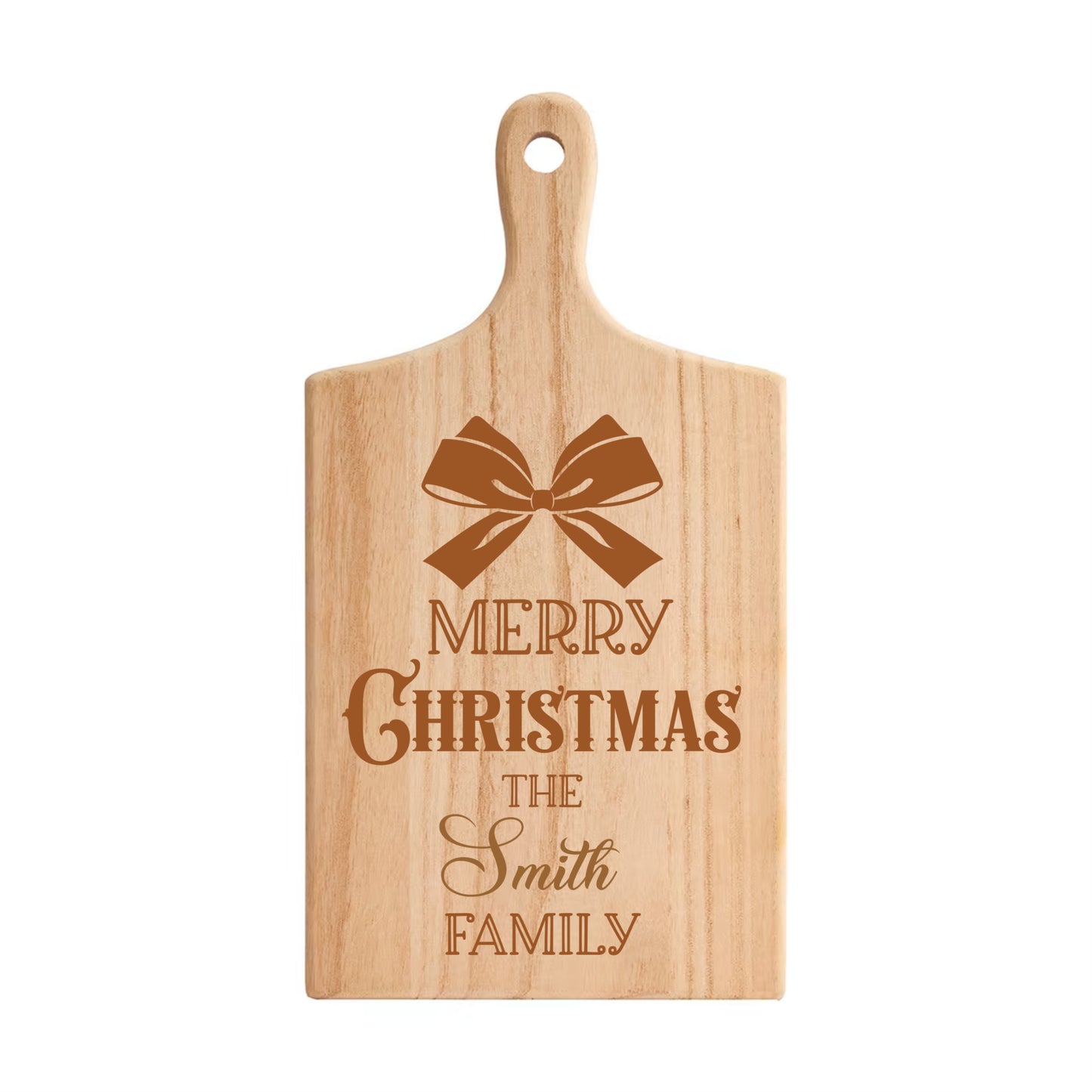 Personalised Merry Christmas Serving Board