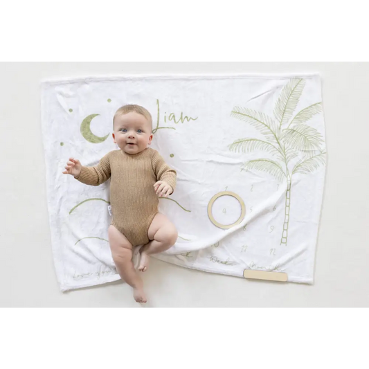Milestone Blanket - Palm - Timber Tinkers
