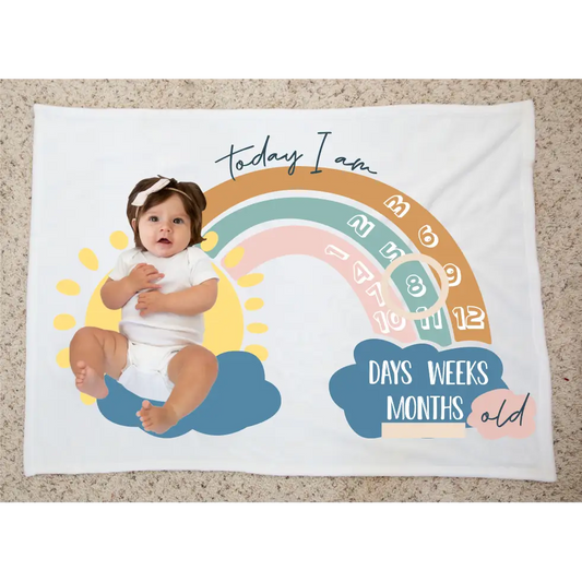 Milestone Blanket - Rainbow - Timber Tinkers