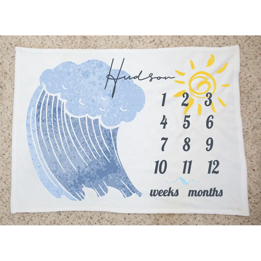 Milestone Blanket - Wave - Timber Tinkers