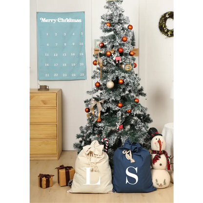 MONOGRAM Personalised Canvas Santa Sacks - Multiple Colours