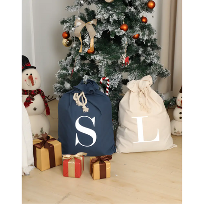 MONOGRAM Personalised Canvas Santa Sacks - Multiple Colours