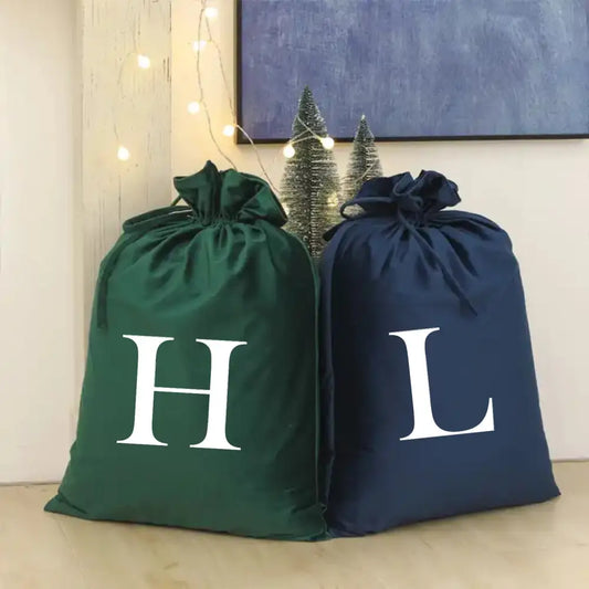 Monogram Velvet Santa Sack