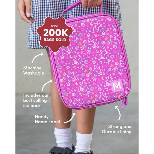 MontiiCo LARGE INSULATED LUNCH BAG - Butterflies - Timber Tinkers