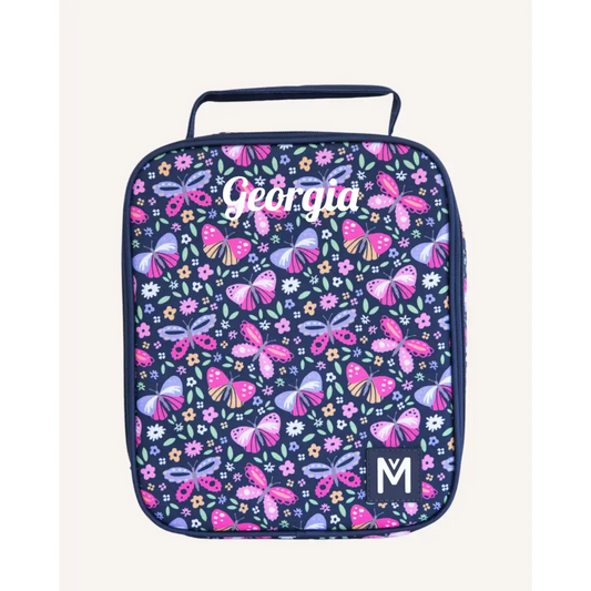 MontiiCo LARGE INSULATED LUNCH BAG - Butterflies - Timber Tinkers