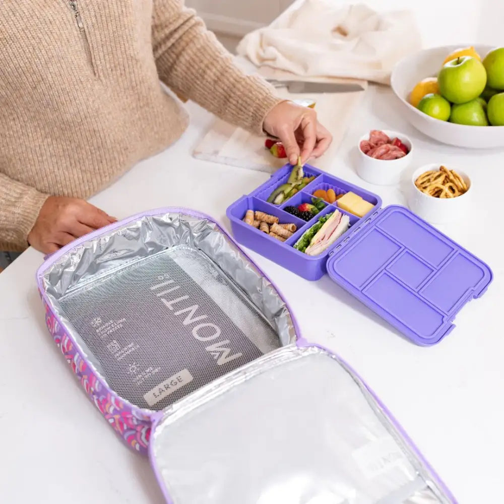 MontiiCo LARGE INSULATED LUNCH BAG - Rainbow - Timber Tinkers