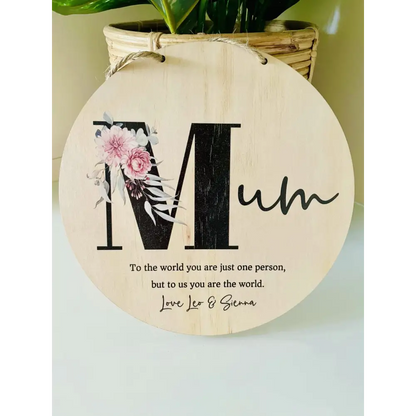 Mothers Floral Sign