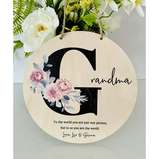 Mothers Floral Sign - Timber Tinkers