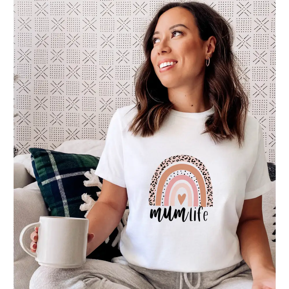 Mum Life Rainbow T-shirt - Timber Tinkers