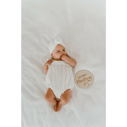 My First Christmas Plaque 2025 - Timber Tinkers