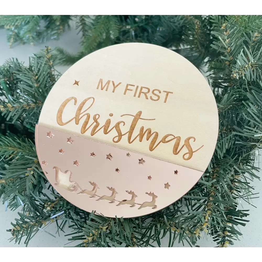 My First Christmas Plaque 3D