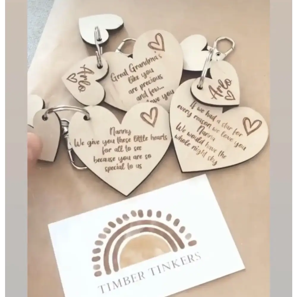 My Heart Key Chain - Timber Tinkers