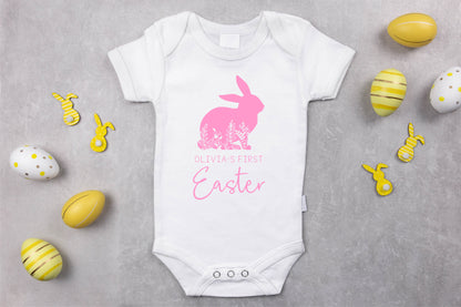 Easter Onesie - My First Easter Floral Bunny