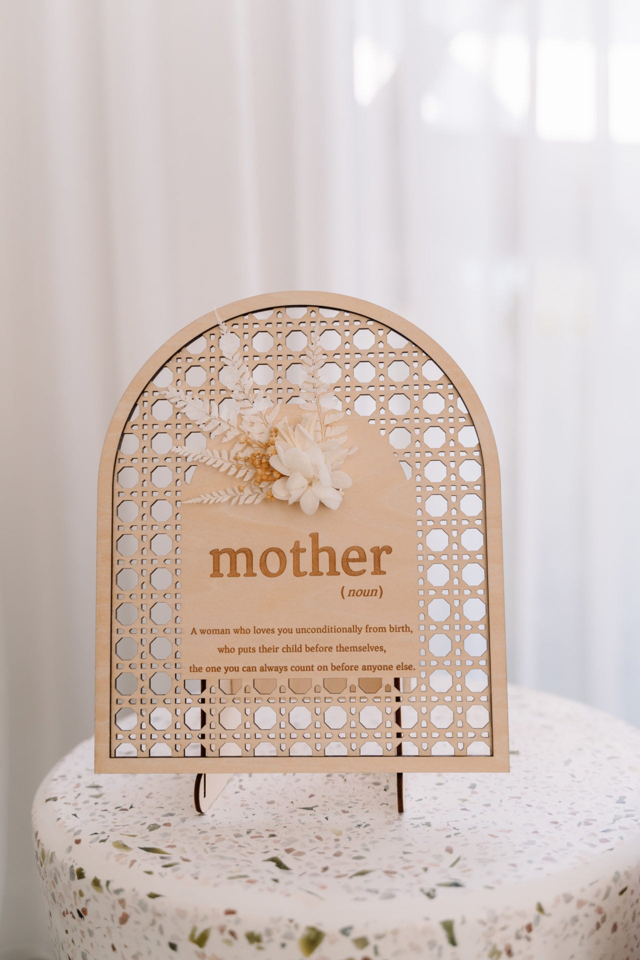 Mother's Day Rattan Floral Arch