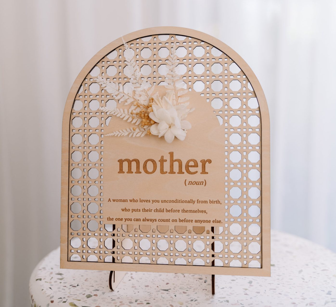 Mother's Day Rattan Floral Arch