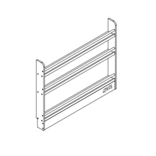 (New) White Elegance 3-Tier Bookshelf -SolidWood