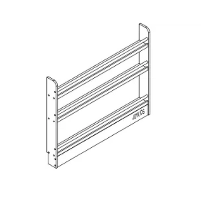 (New) White Elegance 3-Tier Bookshelf -SolidWood